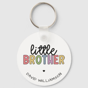 Porte-clés Nom personnalisé Petit frère mignon personnalisé
