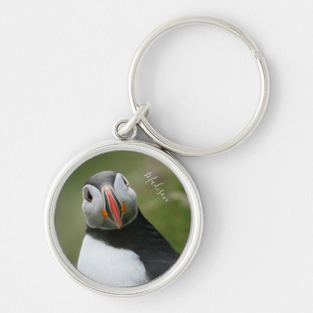Porte-clés Nom personnalisé Puffin porte - clés (Devant)