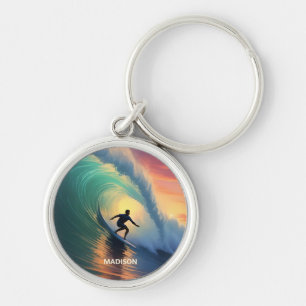 Porte-clés Nom personnalisé Surf