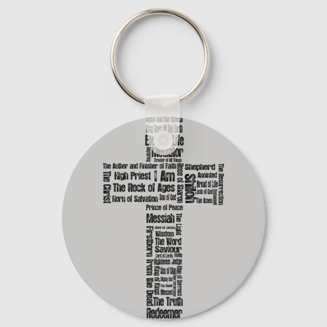 Porte-clés Noms de Jésus Croix (Recto)