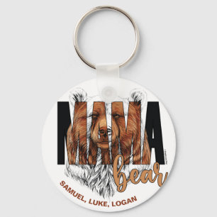 Porte-clés Noms personnalisés de Mama Bear - © GraphicLoveSho