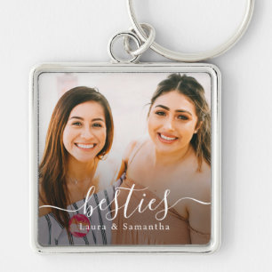Porte-clés Noms personnalisés de meilleures amies Photo