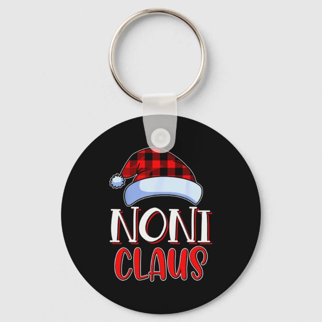 Porte-clés Noni Claus Santa Family Matching Christmas Pajamas (Recto)
