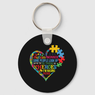 Porte-clés Nonnie Raising Héros Fête des mères Autisme Nonnie