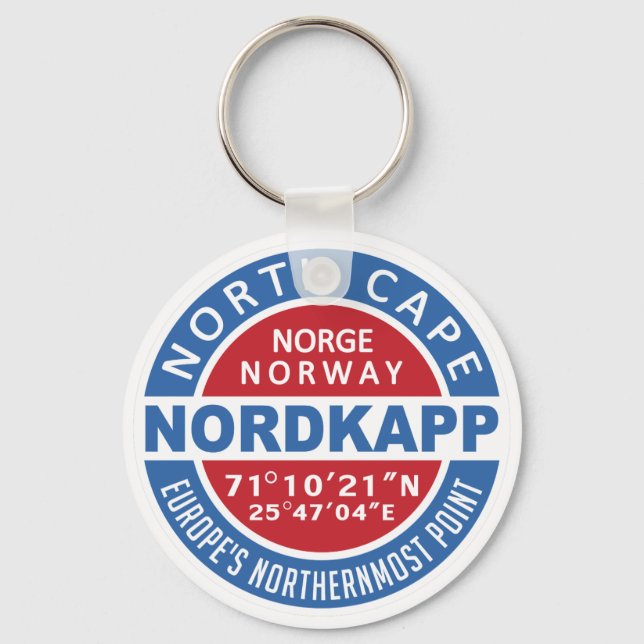 Porte-clés NORDKAPP Norvège porte - clés (Recto)