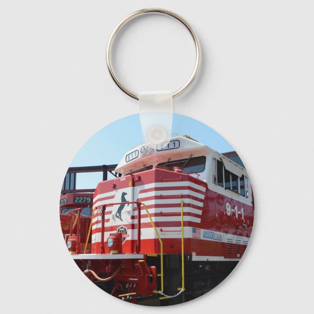 Porte-clés Norfolk Southern Railway 911 Locomotive diesel (Recto)