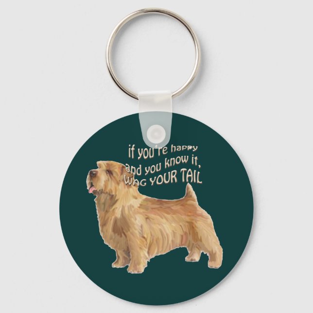 Porte-clés norfolk terrier (Recto)