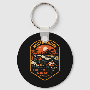 Porte-clés North Shore Surfing The 7 Mile Miracle Vintage Hom