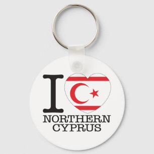 Porte-clés Northern Cyprus Love v2