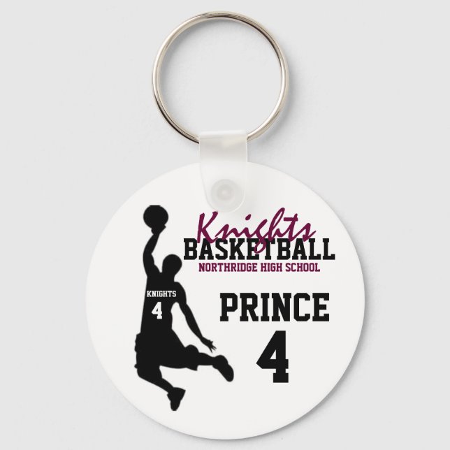 Porte-clés Northridge Basketball Porte - clé personnalisé (Recto)