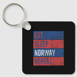 Porte-clés Norvège - Manger Dormir Norvège Répéter