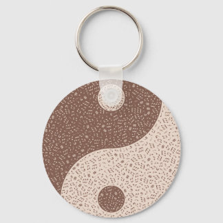 Porte-clés Notes de musique Yin Yang