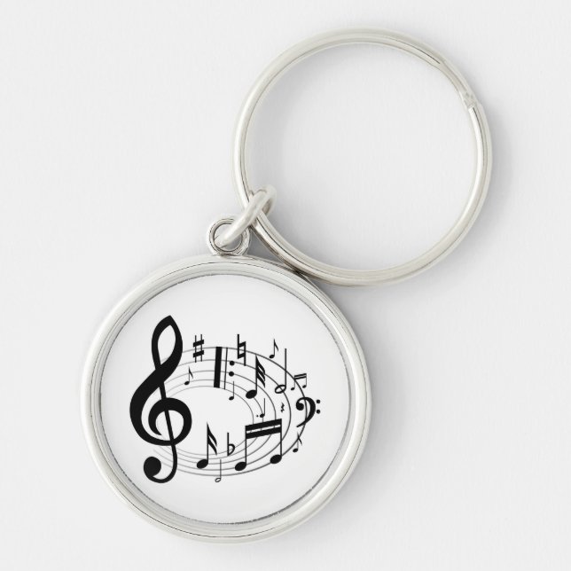 Porte-clés Notes musicales (Devant)