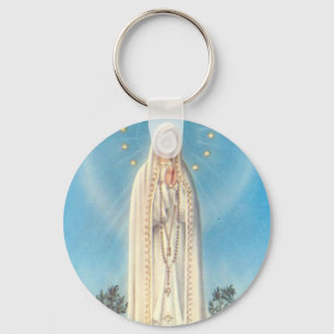 Porte-clés Notre-Dame de Fatima Rosaire