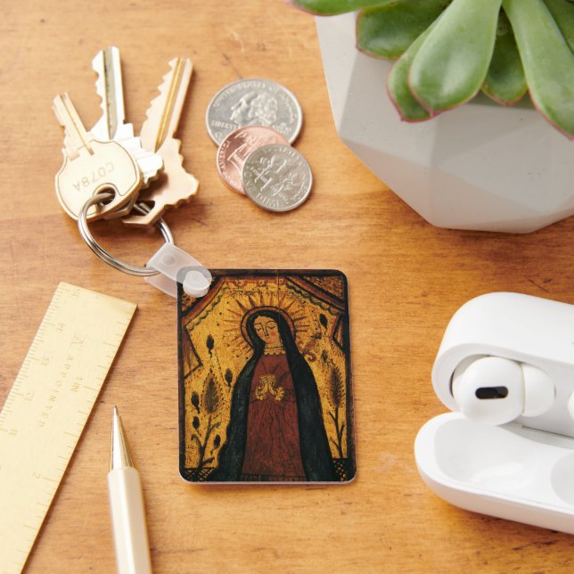 Porte-clés Notre-Dame de Guadalupe par Pedro Antonio Fresquis (Bureau)