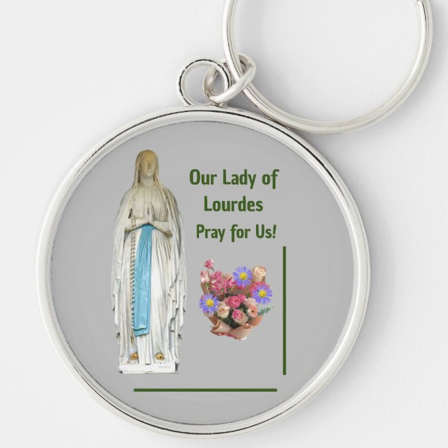 Porte-clés Notre Dame de Lourdes (Devant)