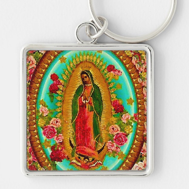 Porte-clés Notre Dame Guadalupe-Mexique Sainte Vierge Marie (Devant)