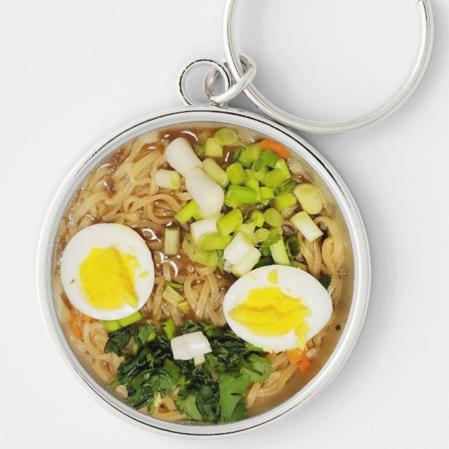 Porte-clés Nouilles, Ramen Funny Soupe Photo (Devant)