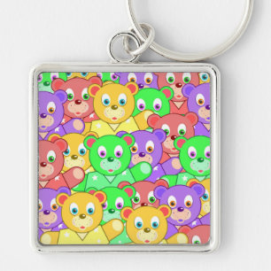 PORTE-CLÉS NOUNOURS COLORÉS