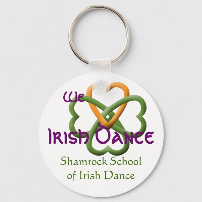 Porte-clés Nous aimons la danse irlandaise (Recto)