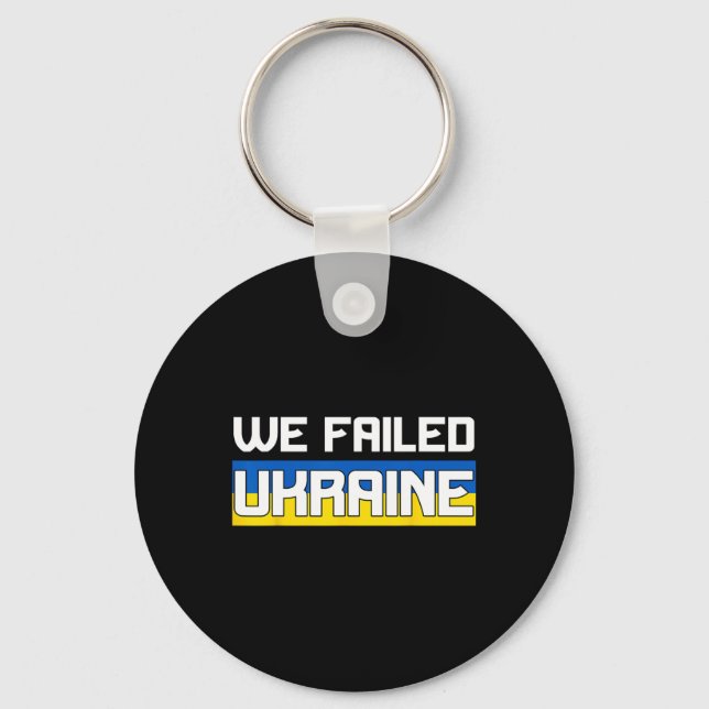 Porte-clés Nous avons échoué en Ukraine Soutenez l'Ukraine L' (Recto)