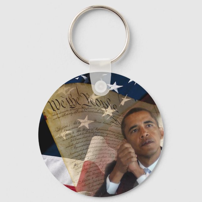 Porte-clés Nous le Peuple...Barack Obama & la Constitution (Recto)