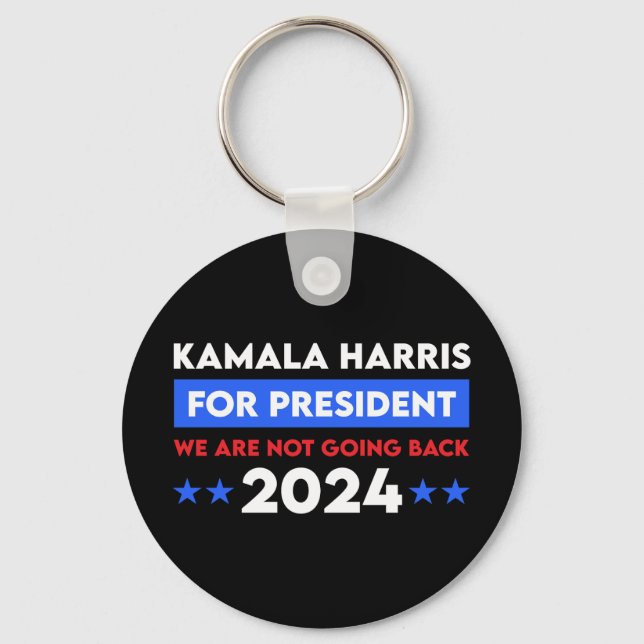 Porte-clés Nous Ne Retournons Pas Kamala Harris Pour Présiden (Recto)