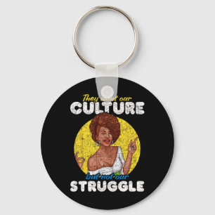 Porte-clés Nous voulons notre culture pas notre lutte Histoir