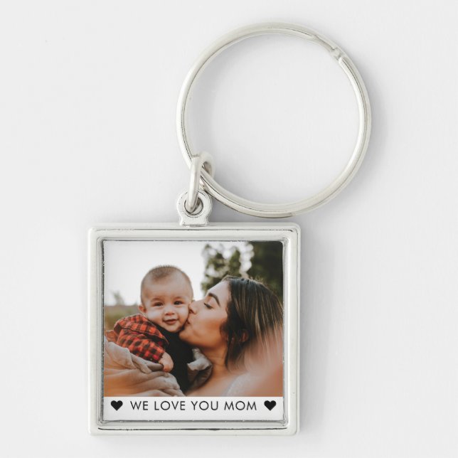 Porte-clés NOUS VOUS AIMONS MAMAN Fête des Mères Photo (Devant)