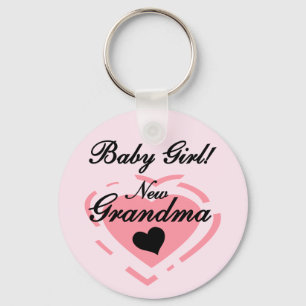 Porte-clés Nouveau Grand-mère Baby Girl Tshirts et cadeaux