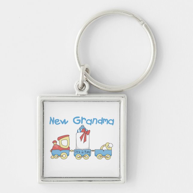 Porte-clés Nouveaux cadeaux de grand-mère-train (Devant)