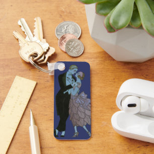 Porte-clés Nouveaux mariés Art Déco vintage, Danse Mariage d'