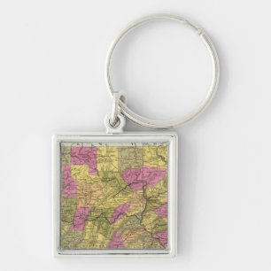 Porte-clés Nouvelle Carte De Pennsylvanie 2