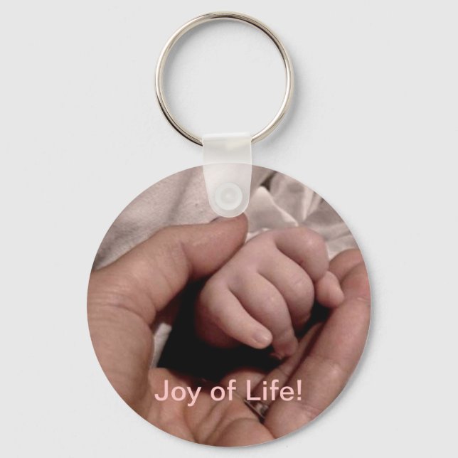 Porte-clés Nouvelle maman et bébé - Joie de la vie (Recto)
