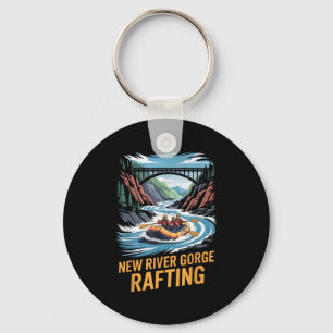 Porte-clés Nouvelle rivière Gorge Rafting Whitewater Kayak Ou