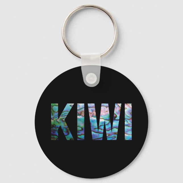 PORTE-CLÉS NOUVELLE-ZÉLANDE KIWI PAUA (Recto)