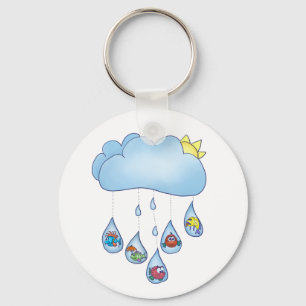 Porte-clés Nuage de pluie 
