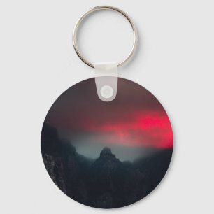 Porte-clés Nuages brûlants, brouillard et montagnes