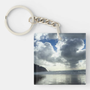 Porte-clés Nuages de tempête, plage d'Oswald West State, OU