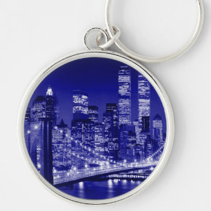 Porte-clés Nuit bleue à New York