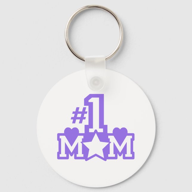 Porte-clés Numéro 1 maman (Recto)