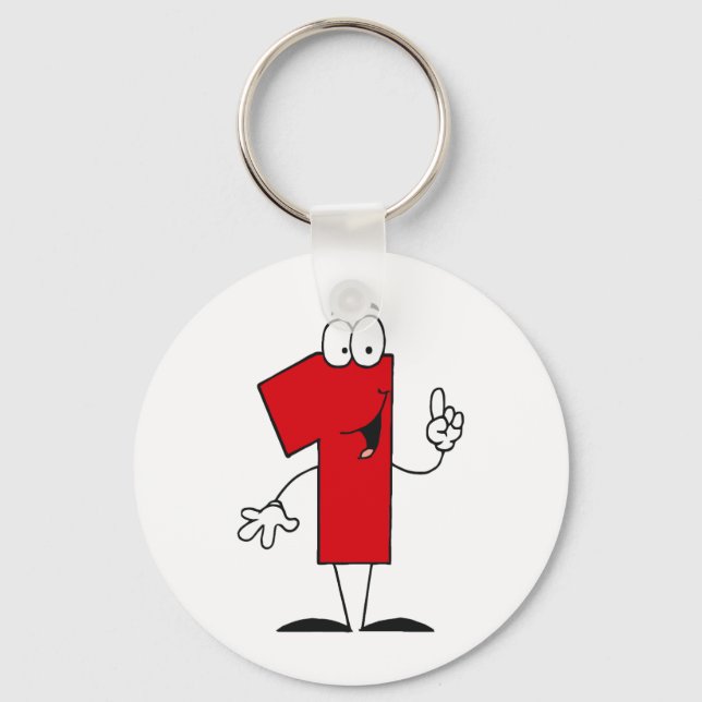 Porte-clés Numéro 1er Anniversaire T-shirts et cadeaux (Recto)