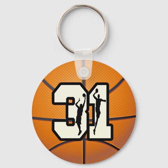 Porte-clés Numéro 31 Basketball (Recto)