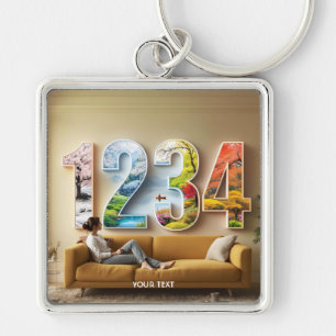 Porte-clés Numéros de la saison quatre Fantasy Cute