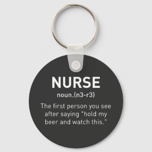 Porte-clés Nurse Definition Funny   Registered Nurse Gifts