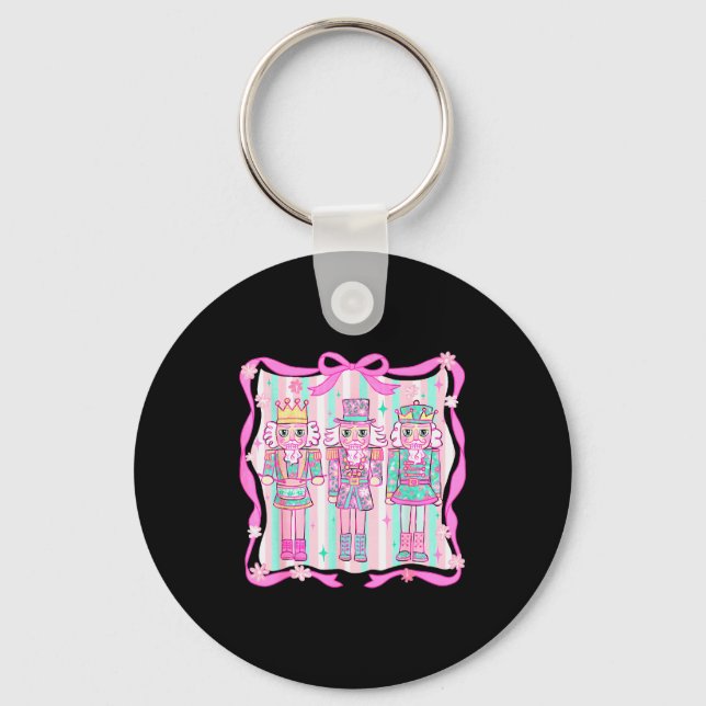 Porte-clés Nutcracker Coquette Nk Bow Xmas Holiday Merry Chri (Recto)