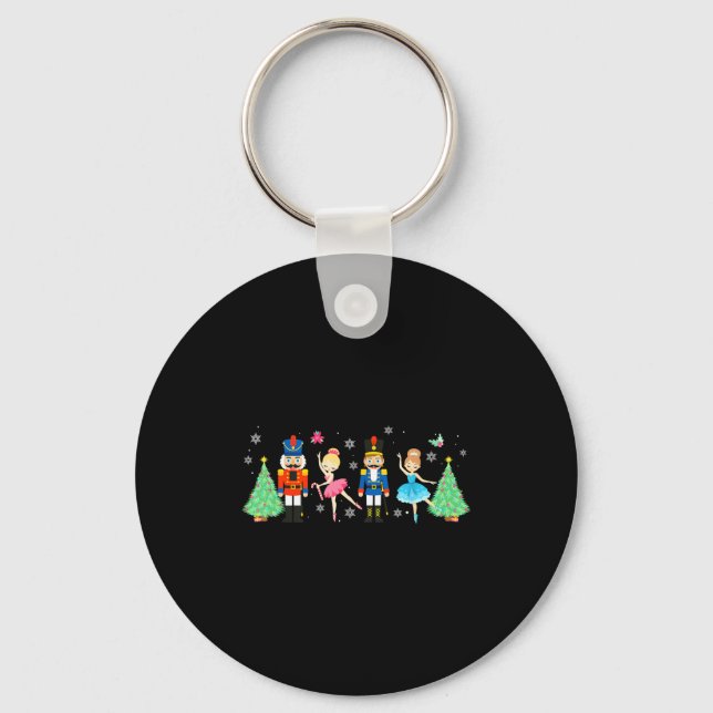Porte-clés Nutcracker Squad Ballet Dance Merry Christmas Wome (Recto)