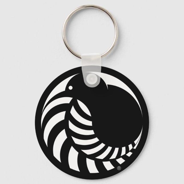 Porte-clés NZ Kiwi / Porte - clé d'emblème de la foune d'arge (Recto)