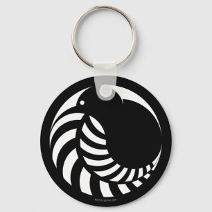 Porte-clés NZ Kiwi / Silver Fern Emblem