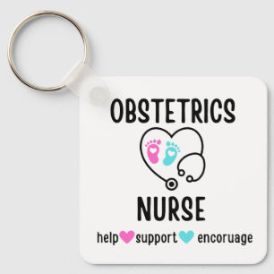 Porte-clés OB Infirmière Cadeau obstétrique Infirmière obstét